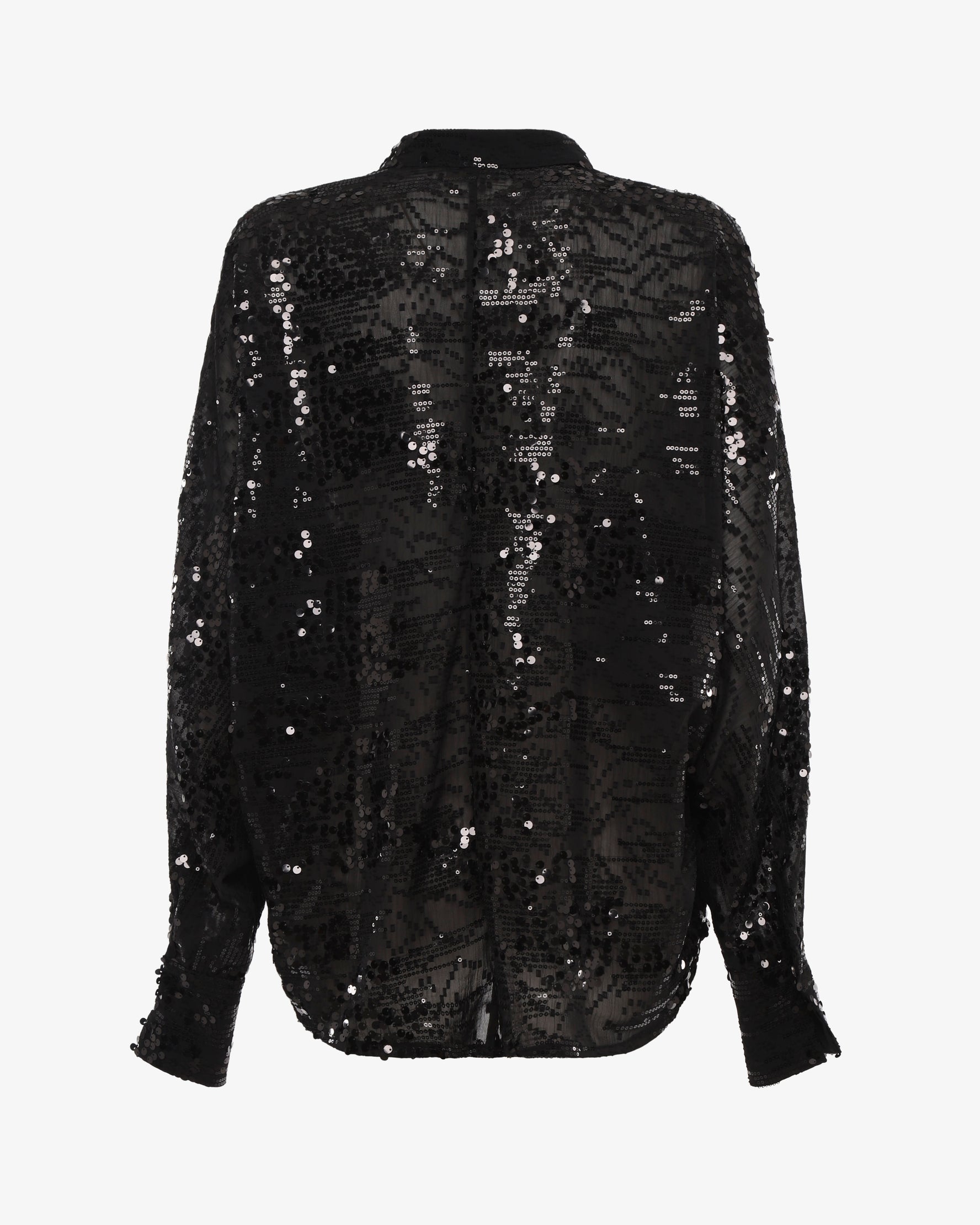 Camicia maniche lunghe in pailettes