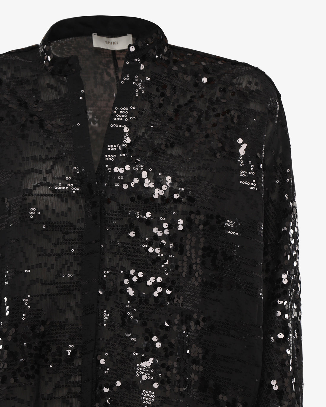 Camicia maniche lunghe in pailettes