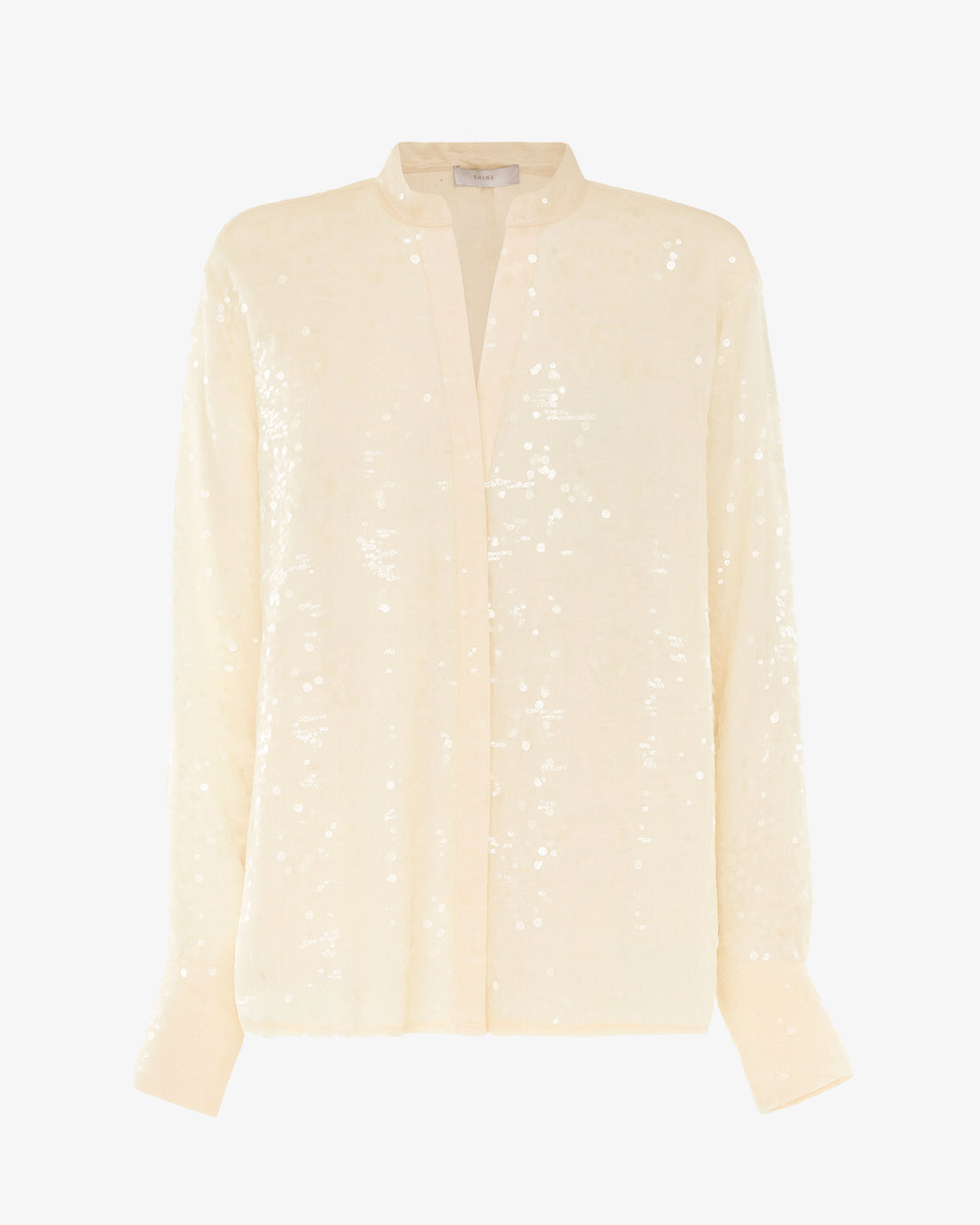 Camicia maniche lunghe in pailettes