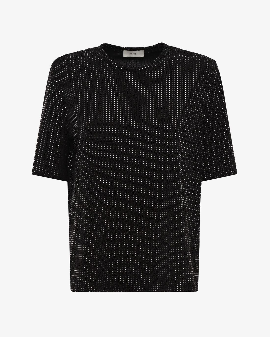 T-shirt con micro-borchie