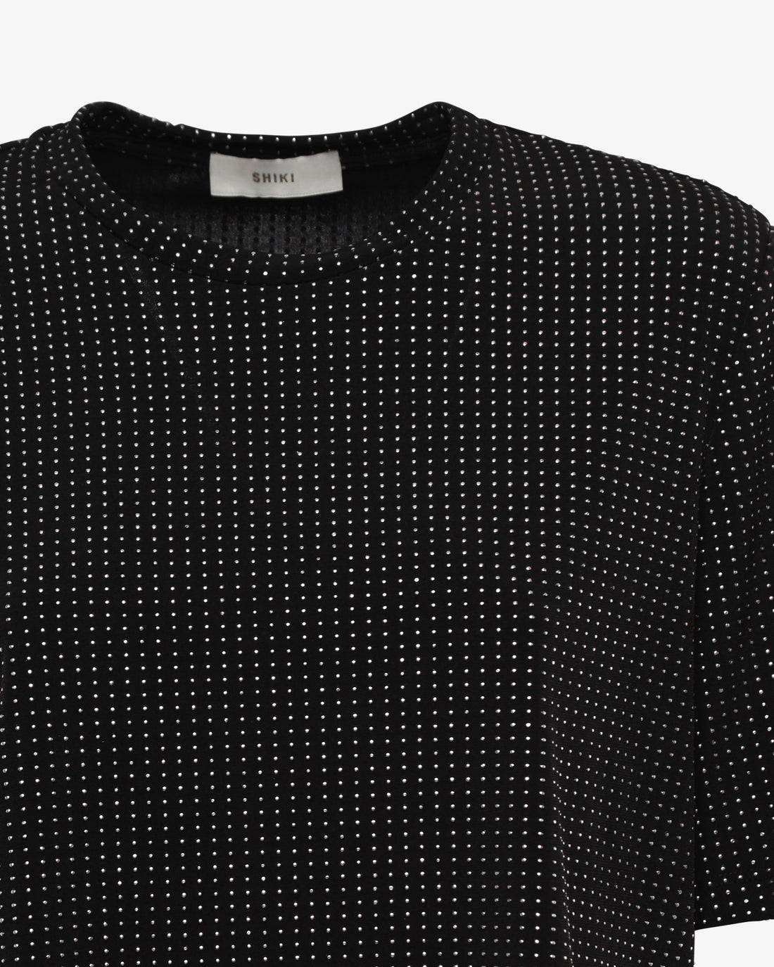 T-shirt con micro-borchie