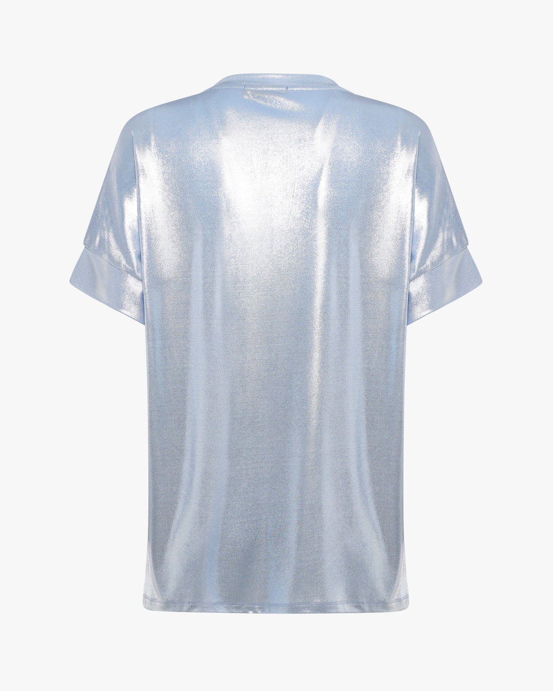 T-shirt in jersey metallizato
