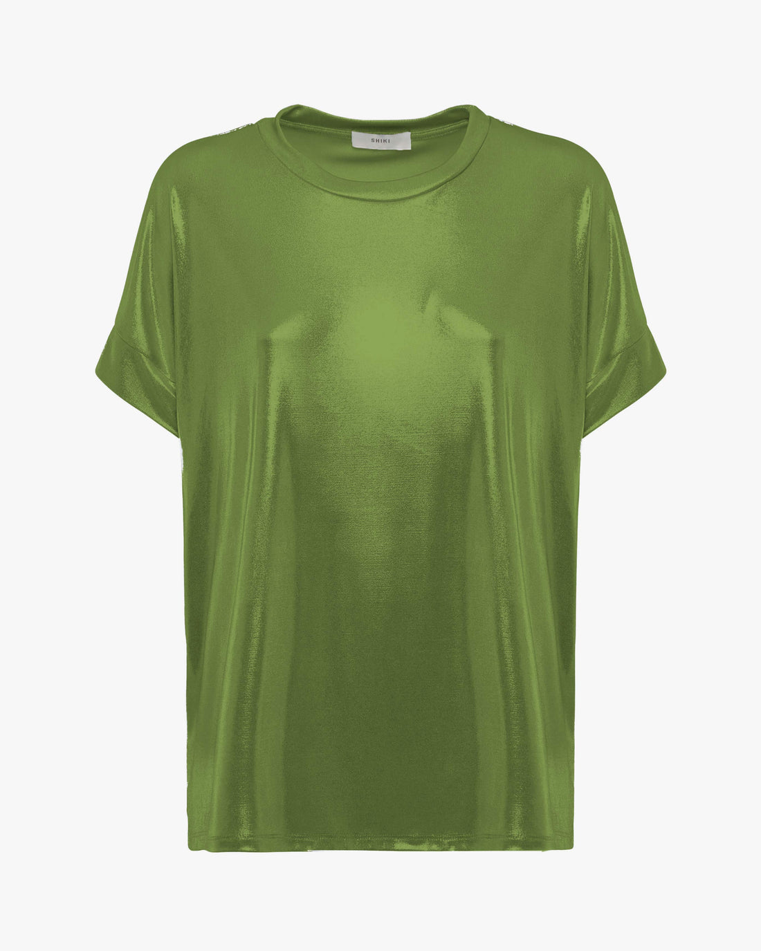 T-shirt in jersey metallizato