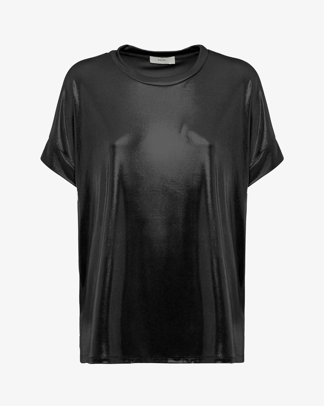 T-shirt in jersey metallizato