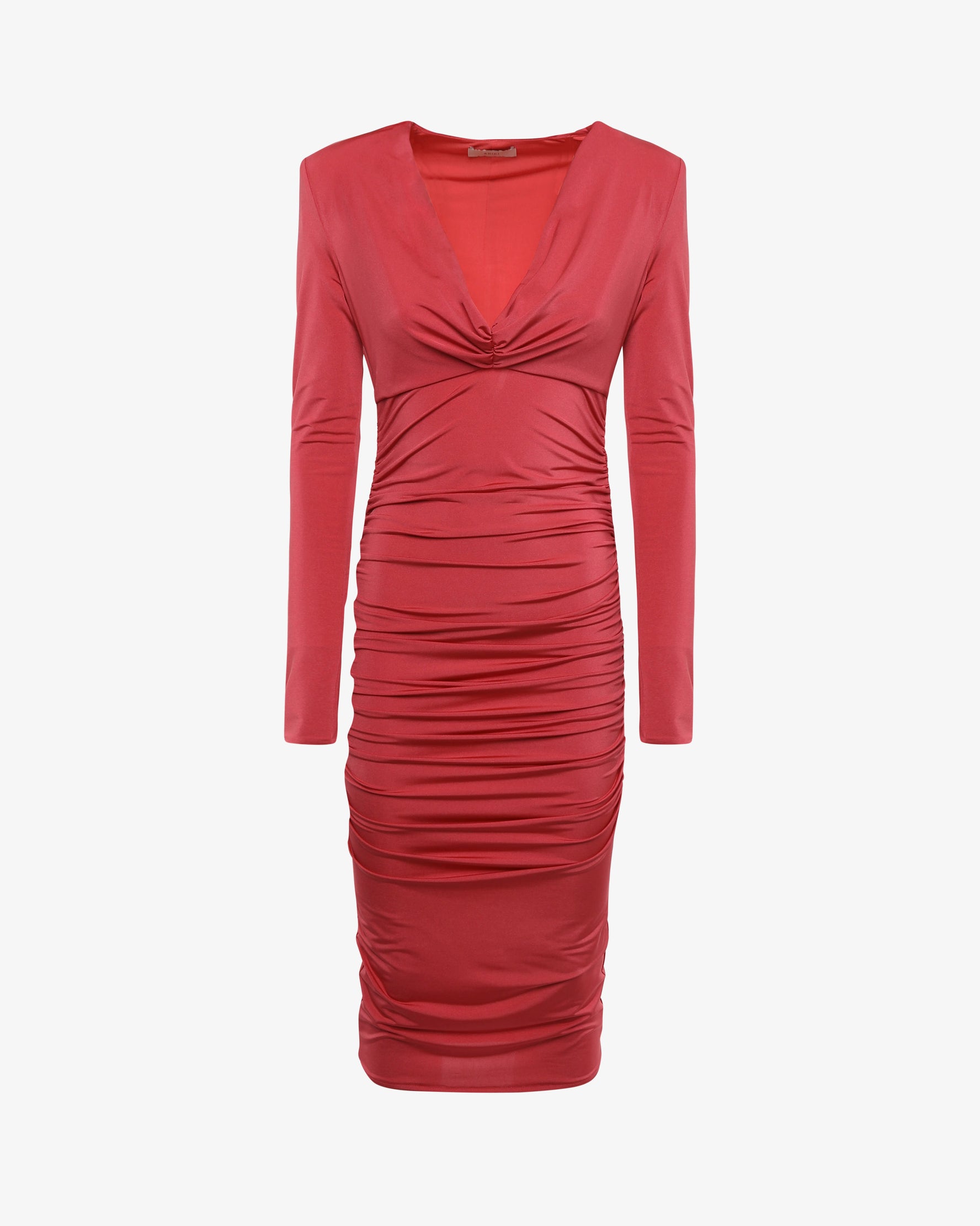 Abito Midi in jersey scollo a V
