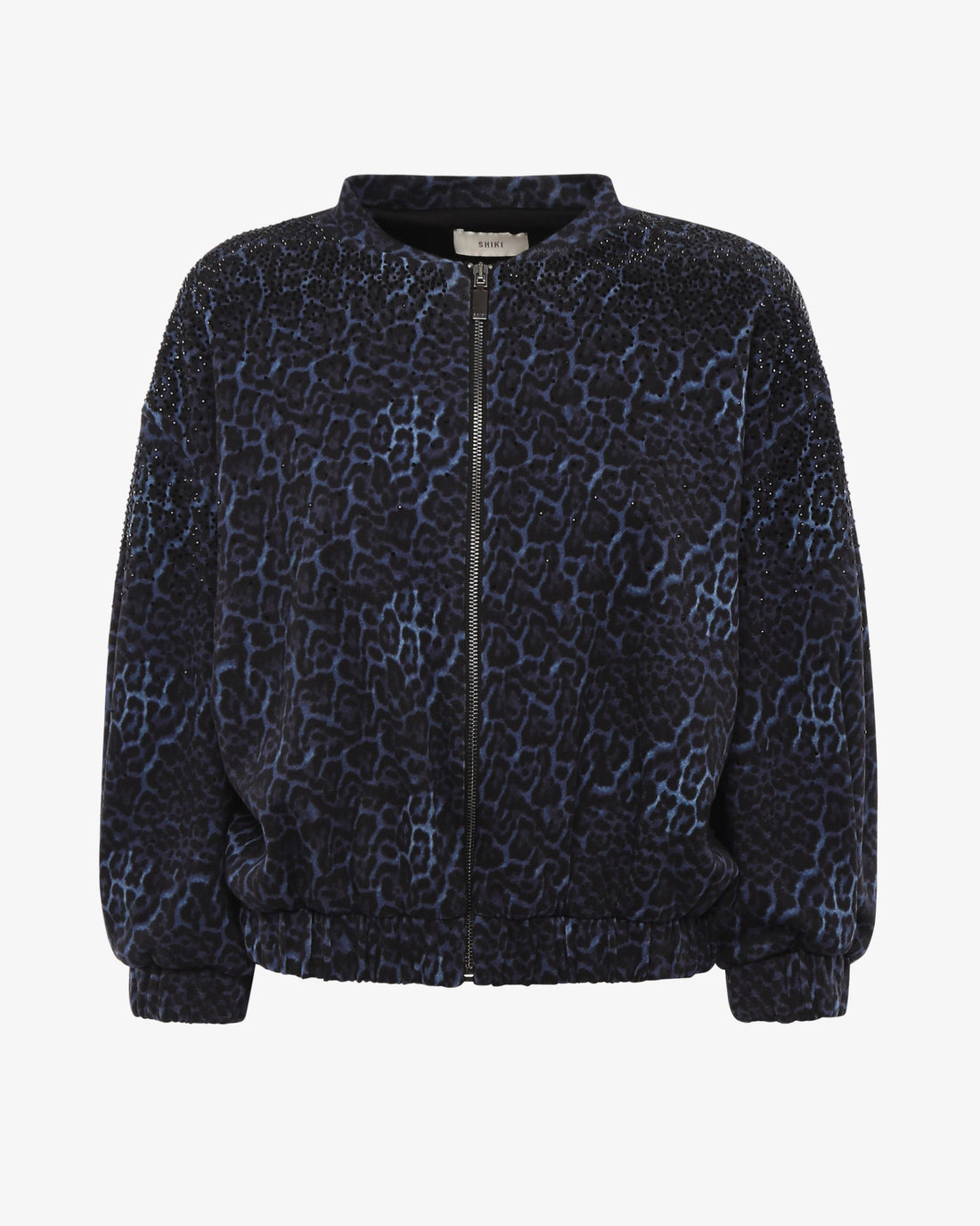 Felpa stampa animalier con zip