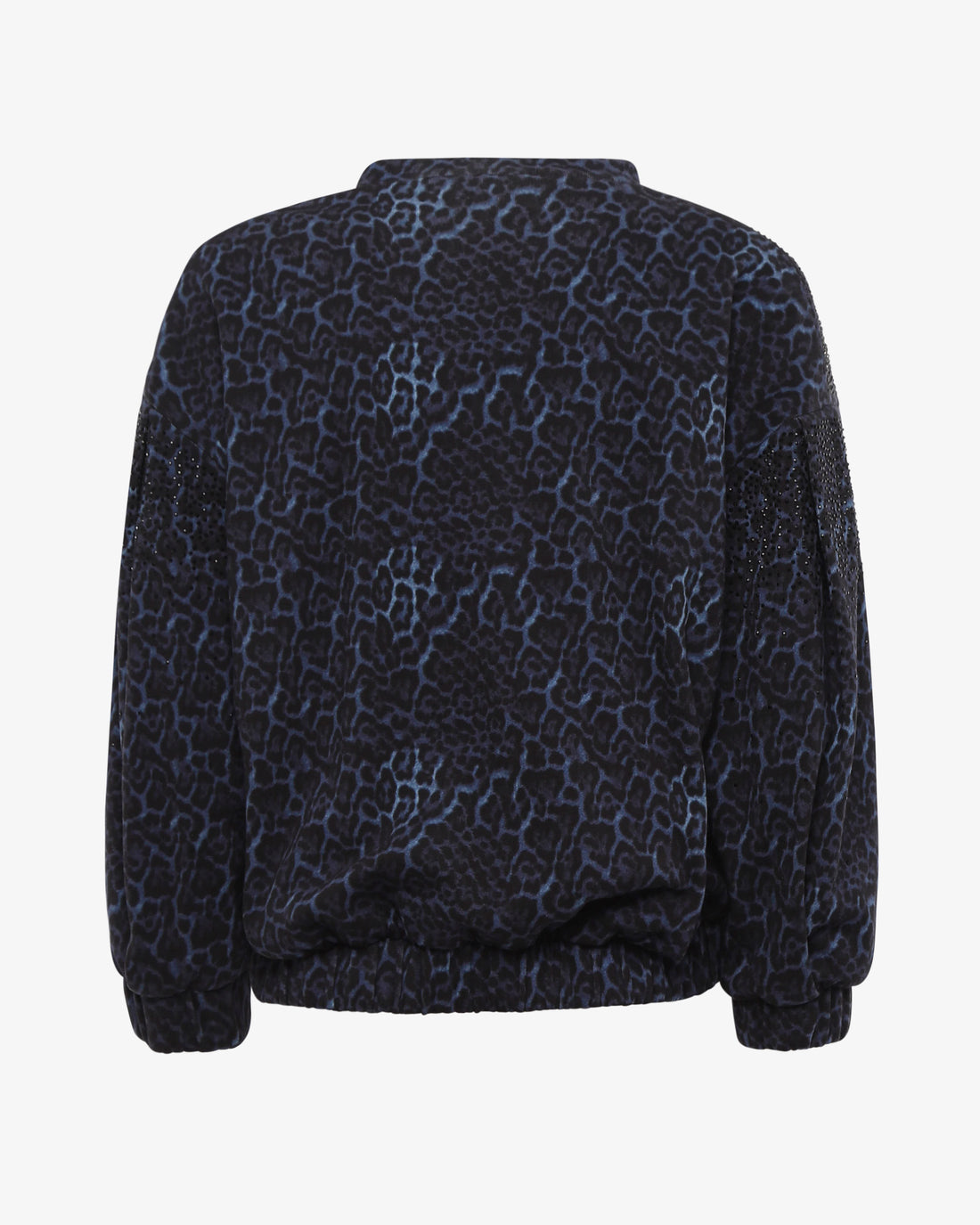 Felpa stampa animalier con zip