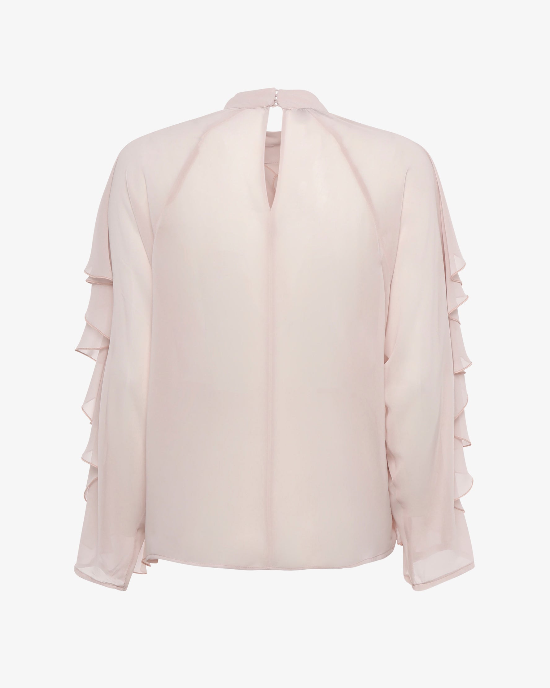 Blusa in georgette con rouches
