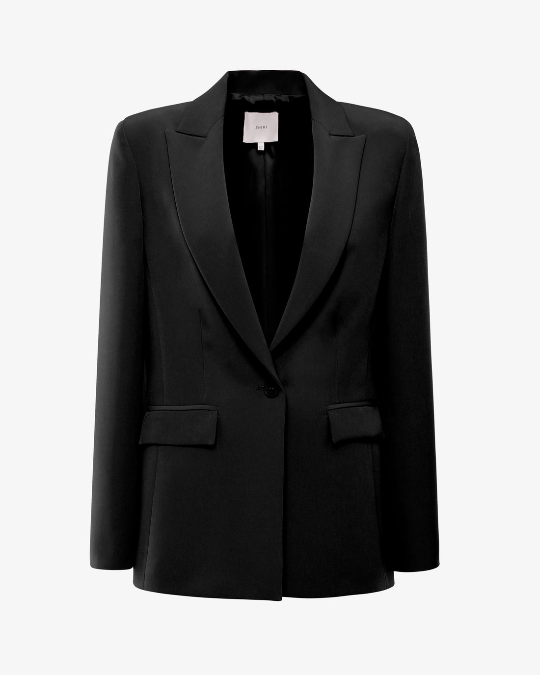 Tailleur con giacca monopetto e pantalone flare