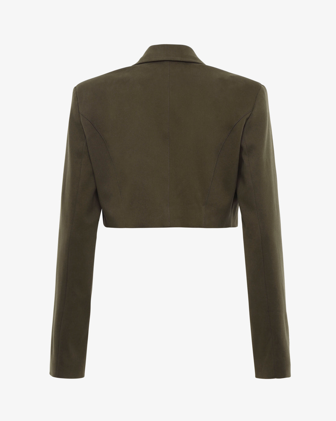 Tailleur con giacca cropped e pantalone flare