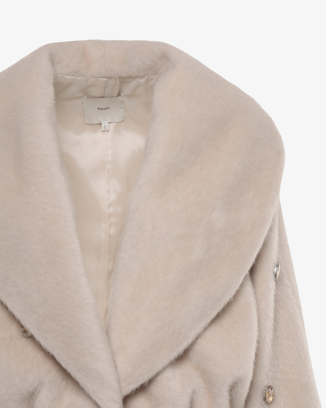 Giacca corta in panno e applicazioni