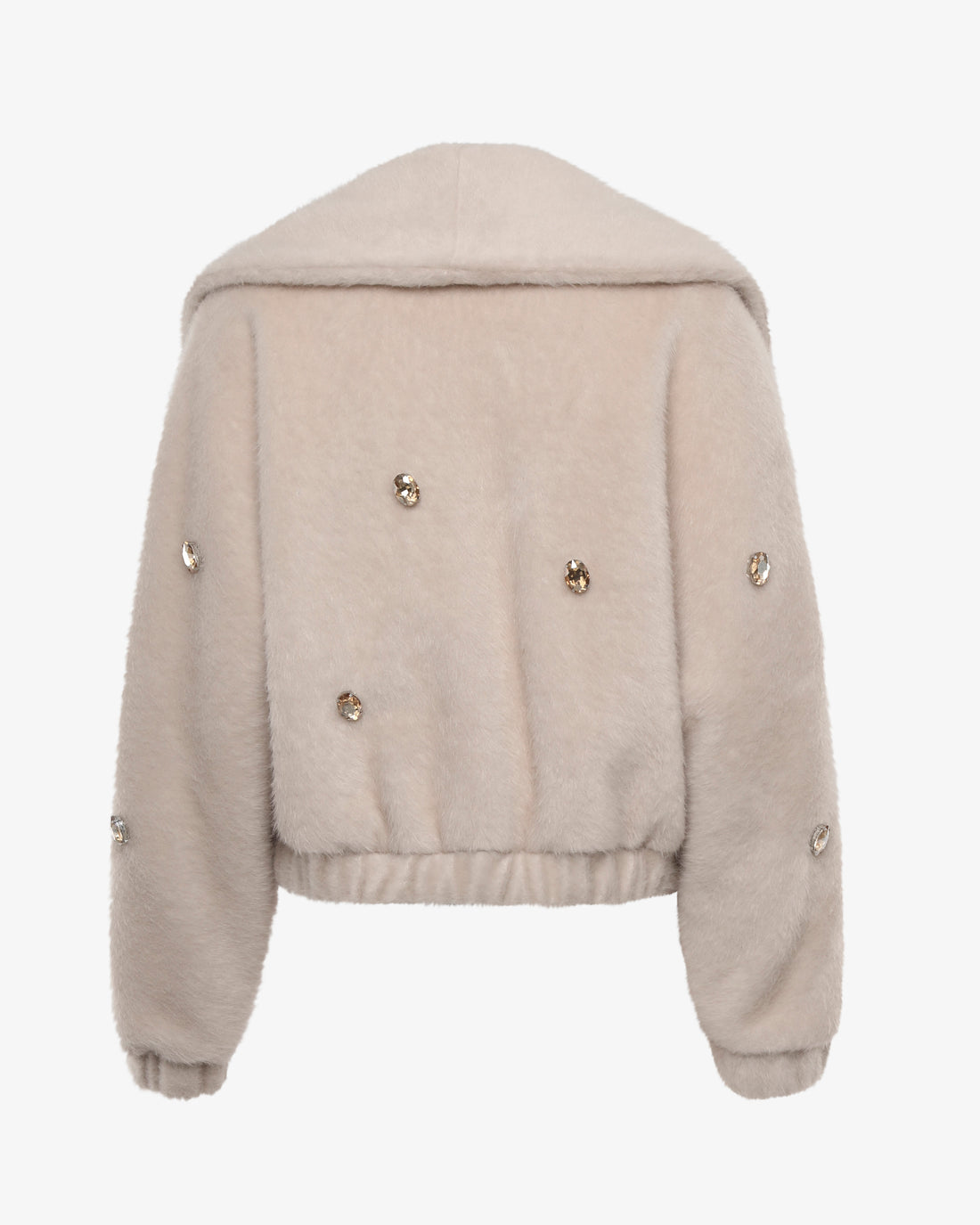 Giacca corta in panno e applicazioni