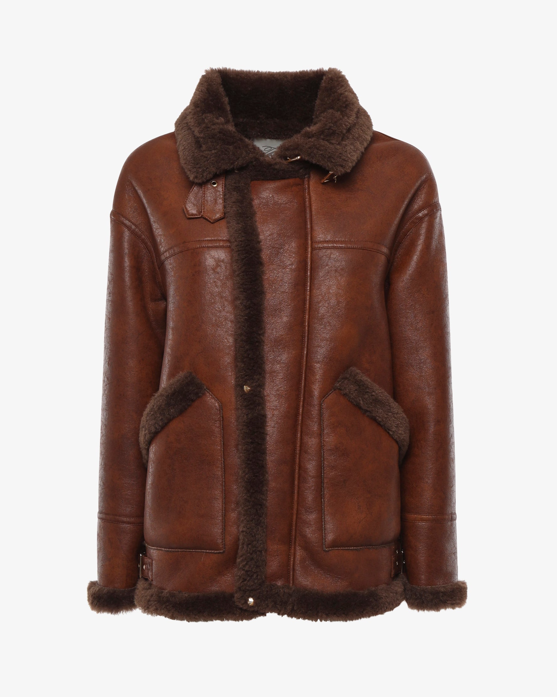 Montone lungo in ecopelle