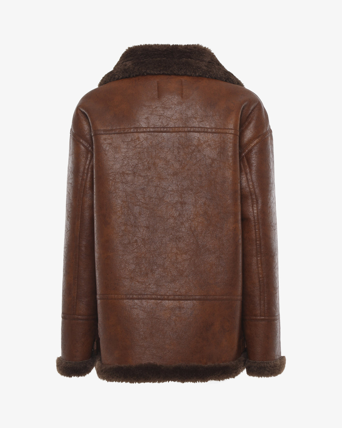 Montone lungo in ecopelle