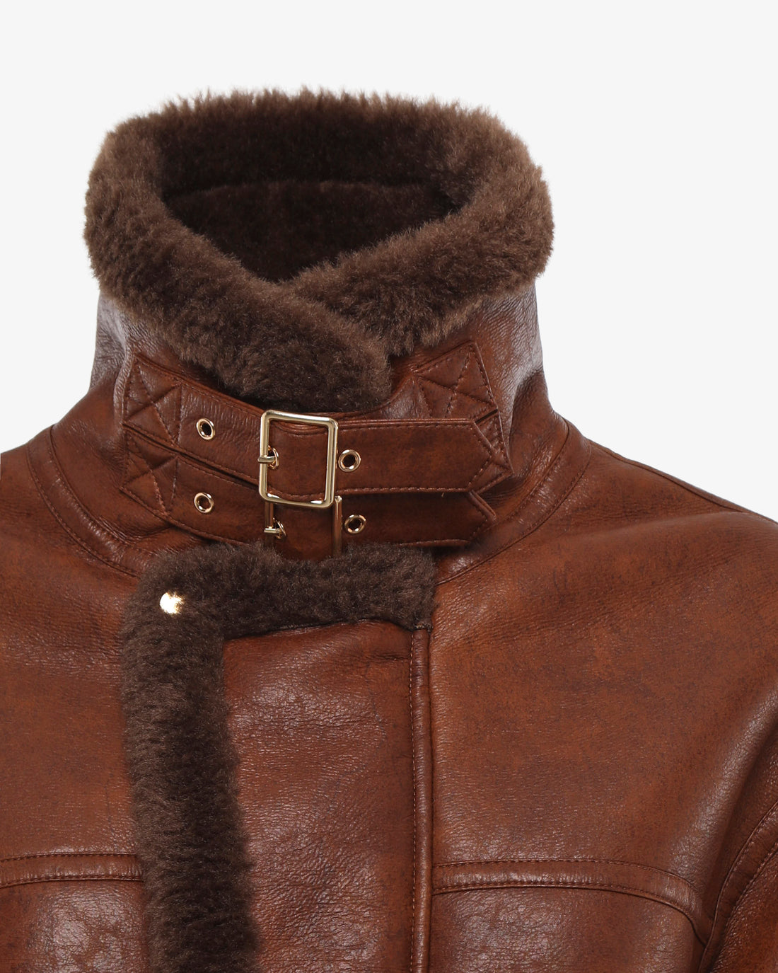 Montone lungo in ecopelle