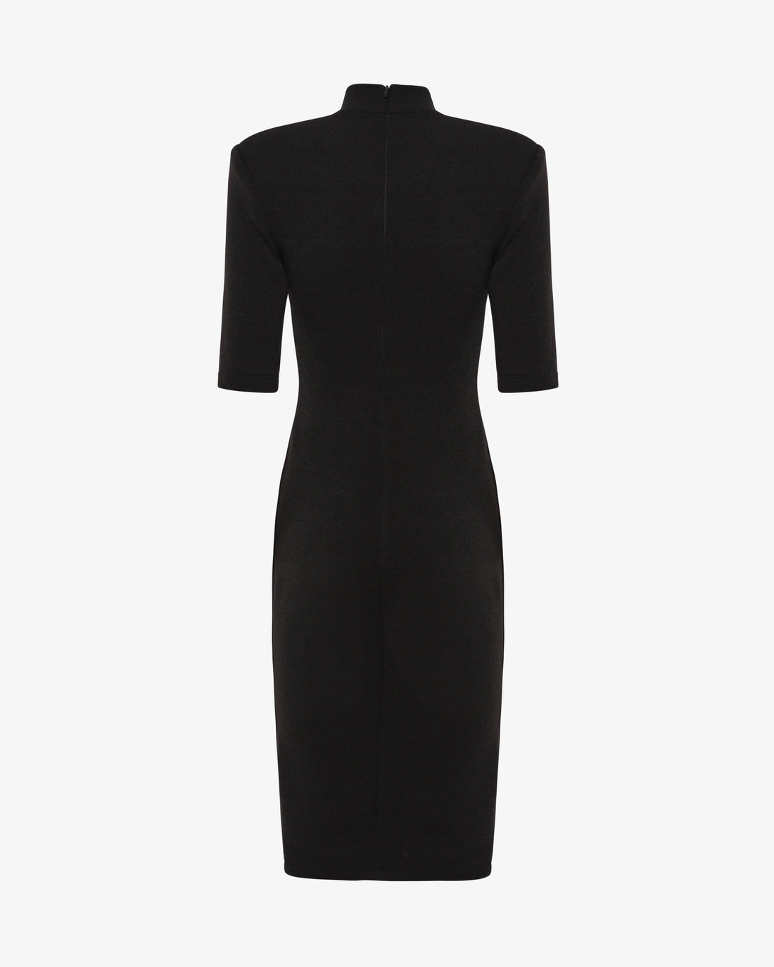 Abito midi in maglia mezzo collo con collana