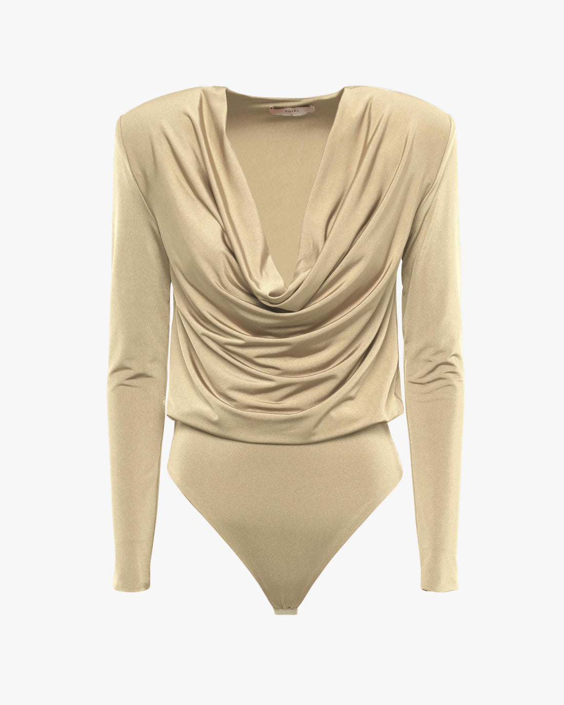 Body con scollo morbido e maniche lunghe in jersey