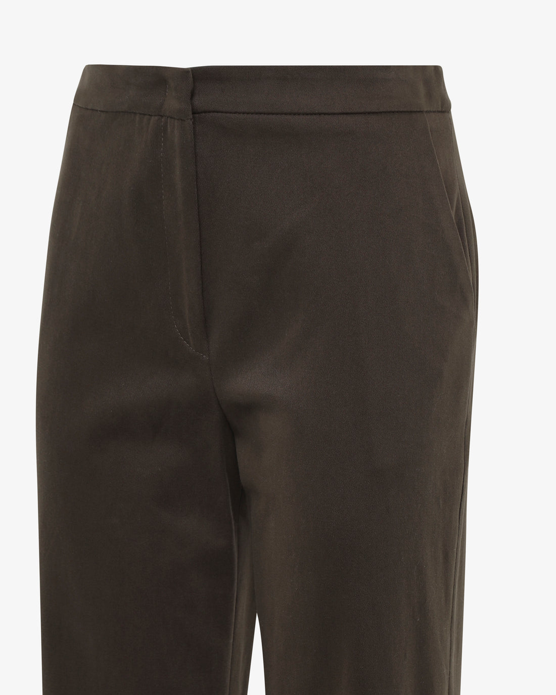 Pantaloni flare in gabardine