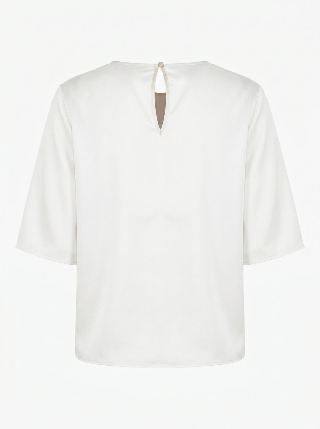 Blusa essenziale con scollo tondo