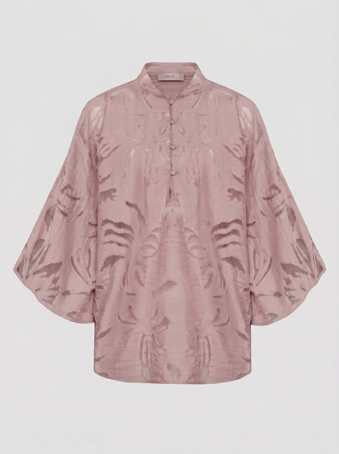 Blusa con maniche a campana